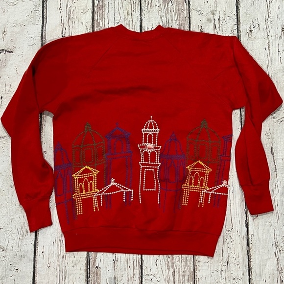 Vintage 80s Kansas City Travel Tourism Destination 1980s Crewneck Sweatshirt - Picture 2 of 6
